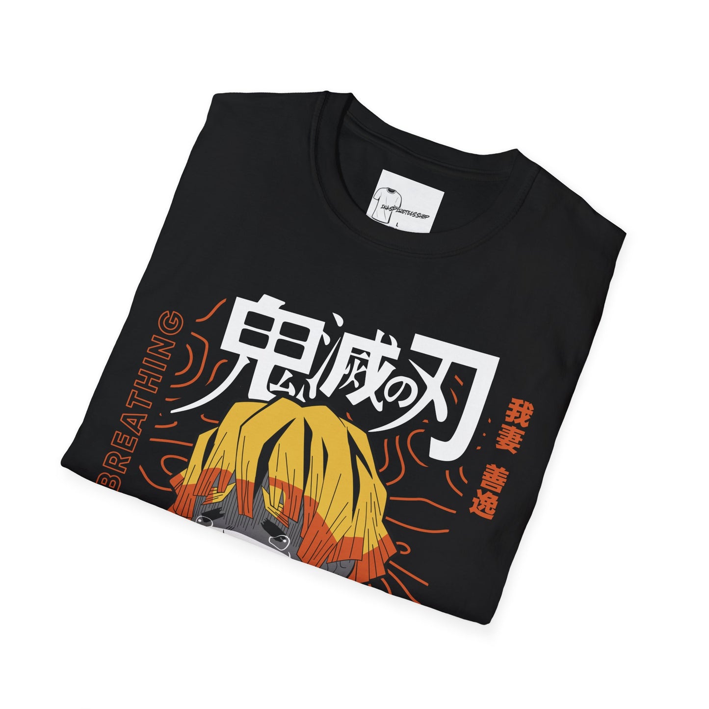 Anime-Inspired Unisex Softstyle T-Shirt - Unique Breath Control Design