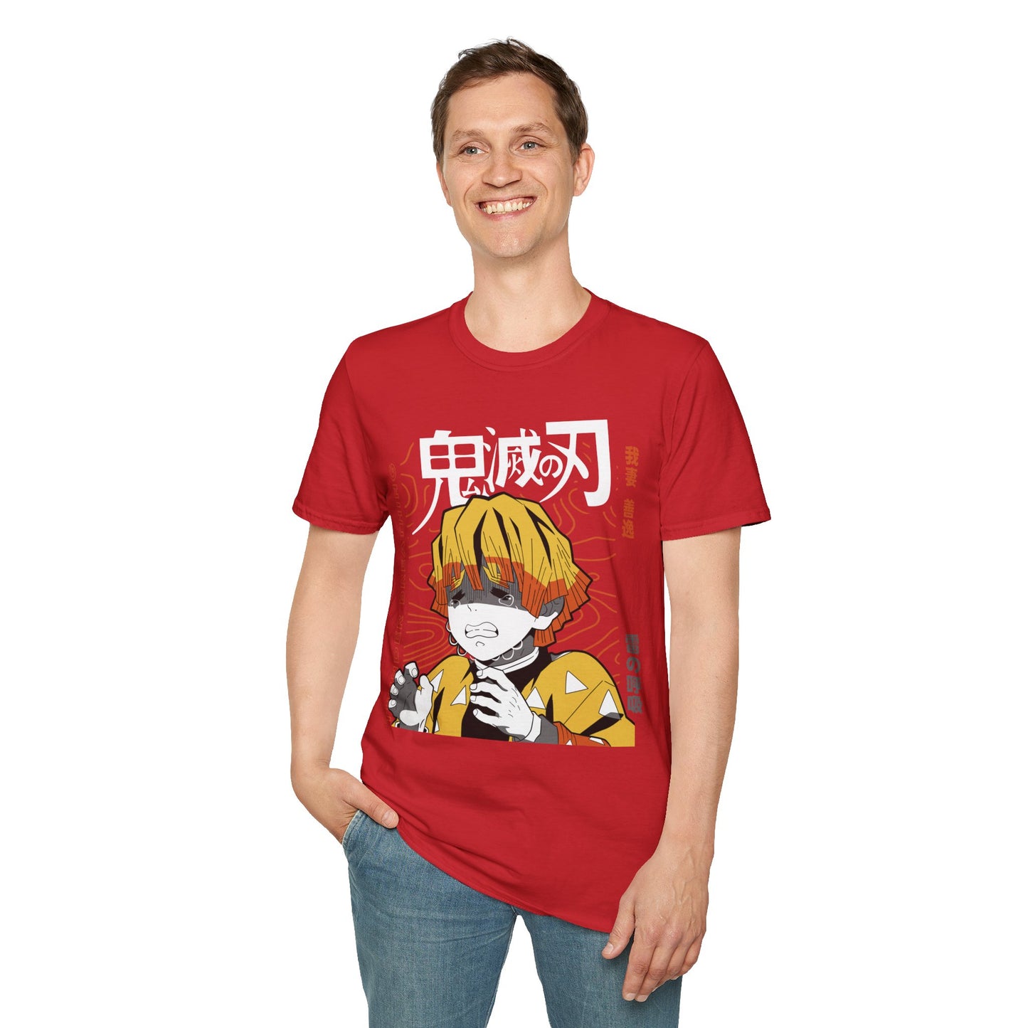 Anime-Inspired Unisex Softstyle T-Shirt - Unique Breath Control Design